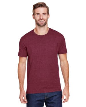 MAROON HEATHER Jerzees 560MR adult premium blend ring-spun t-shirt