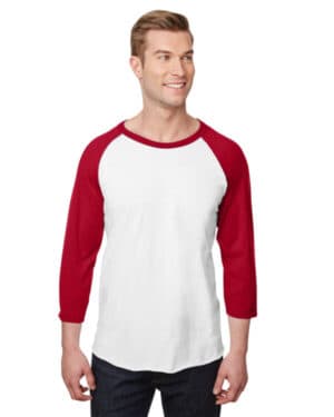 Jerzees 560RR unisex three-quarter sleeve raglan t-shirt