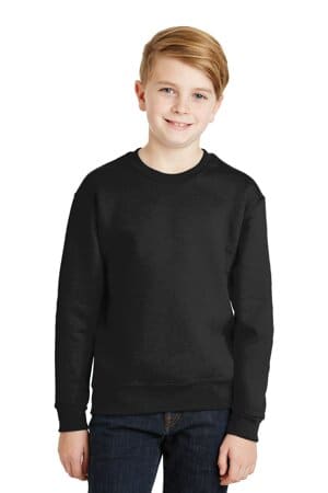 BLACK 562B jerzees-youth nublend crewneck sweatshirt