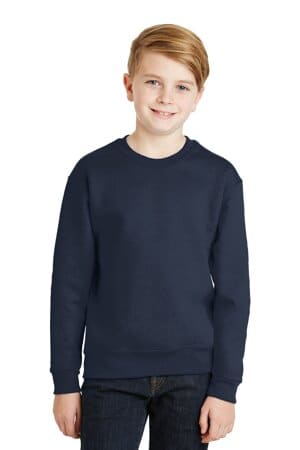 NAVY 562B jerzees-youth nublend crewneck sweatshirt