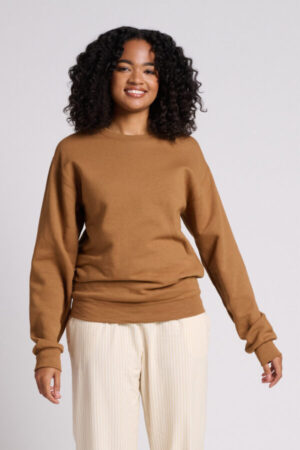 GOLDEN PECAN 562M jerzees-nublend crewneck sweatshirt