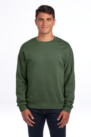 MILITARY GREEN HEATHER 562M jerzees-nublend crewneck sweatshirt