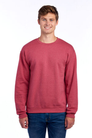 VINTAGE HEATHER RED 562M jerzees-nublend crewneck sweatshirt