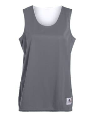 GRAPHITE/ WHITE Augusta sportswear 147 women's reversible wicking tank top