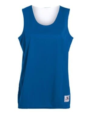 ROYAL/ WHITE Augusta sportswear 147 women's reversible wicking tank top