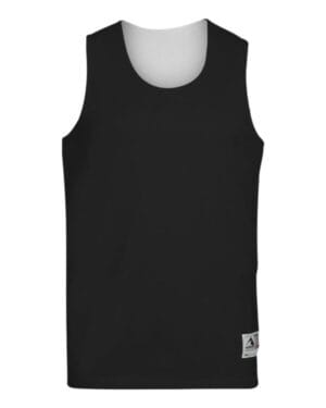 BLACK/ WHITE Augusta sportswear 149 youth reversible wicking tank top