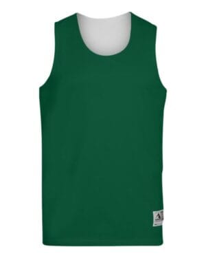 DARK GREEN/ WHITE Augusta sportswear 149 youth reversible wicking tank top