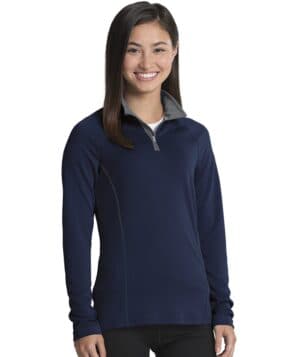 NAVY/GREY Charles river 5666CR women's fusion pullover