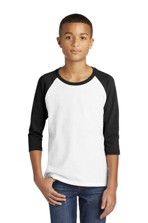 5700B gildan heavy cotton youth 3/4-sleeve raglan t-shirt