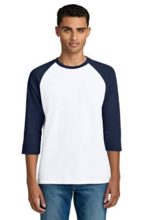 5700 gildan heavy cotton 3/4-sleeve raglan t-shirt
