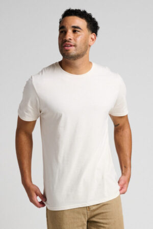 SWEET CREAM HEATHER 570M jerzees unisex premium combed ring spun cotton tee
