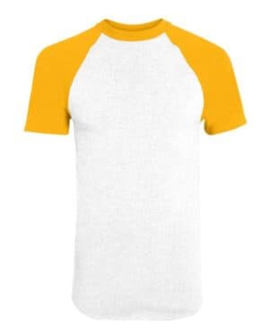 WHITE/ GOLD Augusta sportswear 423 short sleeve baseball jersey