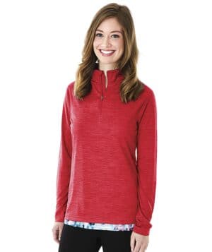 RED Charles river 5763CR women's space dye performance pullover