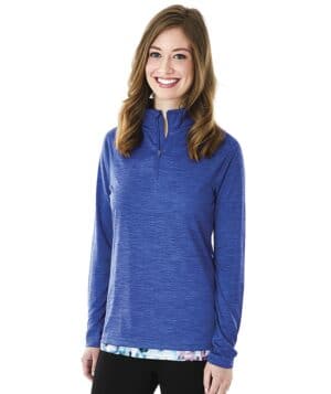 ROYAL Charles river 5763CR women's space dye performance pullover