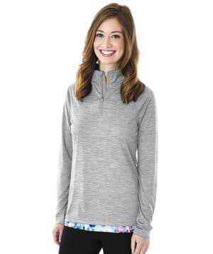 GREY Charles river 5763CR women's space dye performance pullover