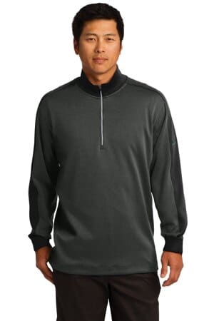 ANTHRACITE HEATHER/ BLACK 578673 nike dri-fit 1/2-zip cover-up
