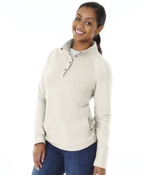 IVORY HEATHER Charles river 5826CR women's falmouth pullover