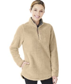 SAND Charles river 5876CR women's newport fleece pullover