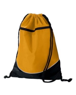 GOLD/ BLACK/ WHITE Augusta sportswear 1920 tri-color drawstring backpack