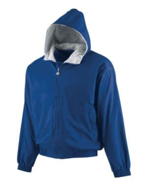 ROYAL Augusta sportswear 3281 youth hooded taffeta jacket