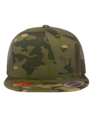 6006MC classics adult 5-panel multicam trucker cap
