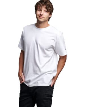 WHITE Russell athletic 600MRUS unisex cotton classic t-shirt