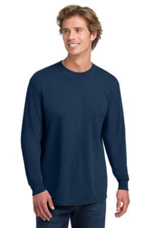 TRUE NAVY 6014 comfort colors heavyweight ring spun long sleeve tee