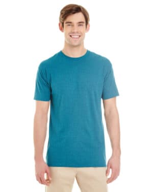 MOSAIC BLUE HTHR Jerzees 601MR adult tri-blend t-shirt