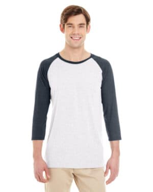 Jerzees 601RR adult tri-blend baseball raglan