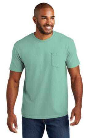 CHALKY MINT 6030 comfort colors heavyweight ring spun pocket tee