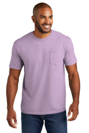 ORCHID 6030 comfort colors heavyweight ring spun pocket tee