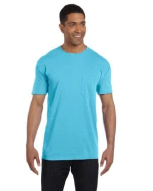 LAGOON BLUE Comfort colors 6030CC adult heavyweight rs pocket t-shirt