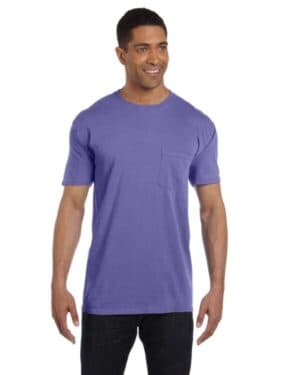 VIOLET Comfort colors 6030CC adult heavyweight rs pocket t-shirt