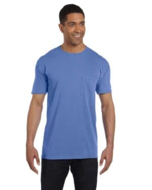 MYSTIC BLUE Comfort colors 6030CC adult heavyweight rs pocket t-shirt