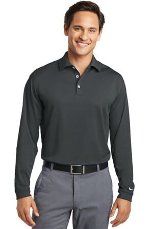 ANTHRACITE 604940 nike tall long sleeve dri-fit stretch tech polo