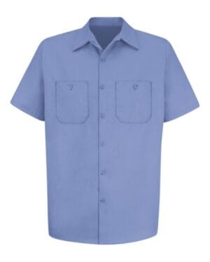 LIGHT BLUE Red kap SC40L short sleeve uniform shirt tall sizes