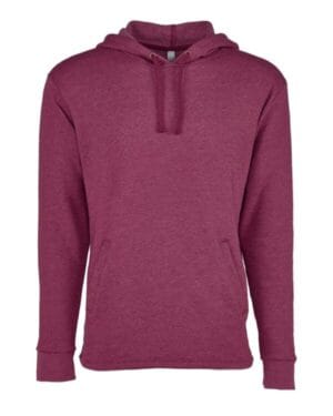 HEATHER MAROON Next level 9300 malibu welt pocket hoodie