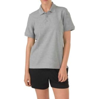 HEATHER GREY 61173T 511 tactical womens utility short sleeve polo