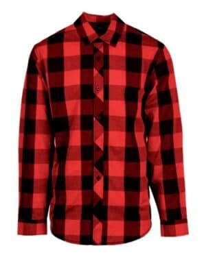 RED/ BLACK Burnside 8203 buffalo plaid shirt
