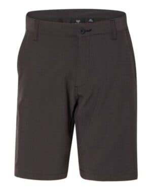 BLACK HEATHER Burnside 9820 hybrid stretch shorts