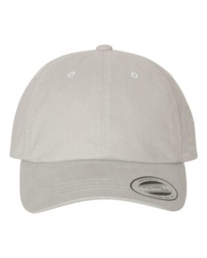LIGHT GREY Yp classics 6245PT peached cotton twill dad hat