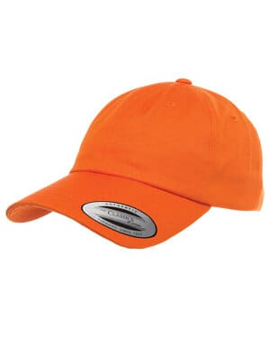 ORANGE Yupoong 6245CM adult low-profile cotton twill dad cap