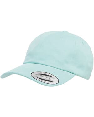 DIAMOND BLUE Yupoong 6245PT adult peached cotton twill dad cap
