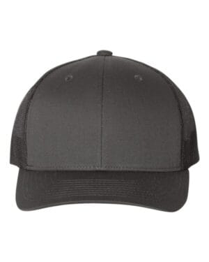 CHARCOAL/ BLACK Yp classics 6606 retro trucker cap
