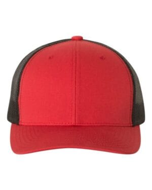 RED/ BLACK Yp classics 6606 retro trucker cap