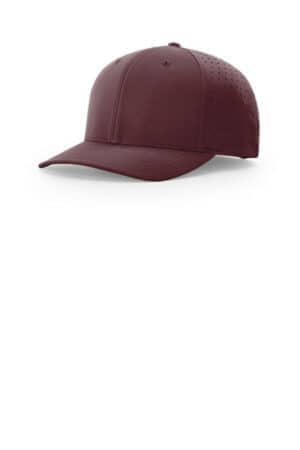 MAROON MAROON 632 richardson laser perf r-flex snapback
