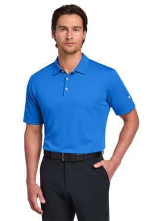 BRISK BLUE BRISK BLUE 637167 nike dri-fit vertical mesh polo