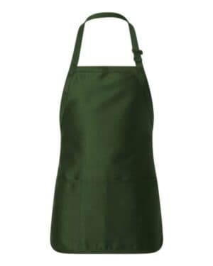 Q-tees Q4250 full-length apron with pouch pocket