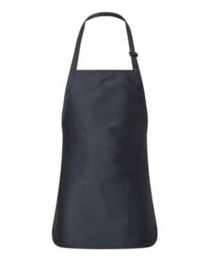 NAVY Q-tees Q4250 full-length apron with pouch pocket