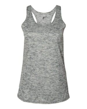 GRAPHITE TONAL BLEND Badger 4161 women's tonal blend racerback tank top